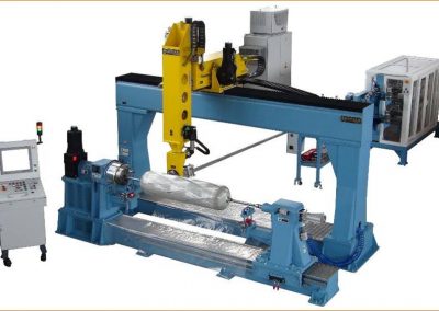 Single Spindle Filament Winding Machine with tensioned Creel